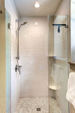 Shower, hair dryer, towels, soap - Sunny Executive Carriage House / Guest House located in Ambler/Blue Bell (Ambler)