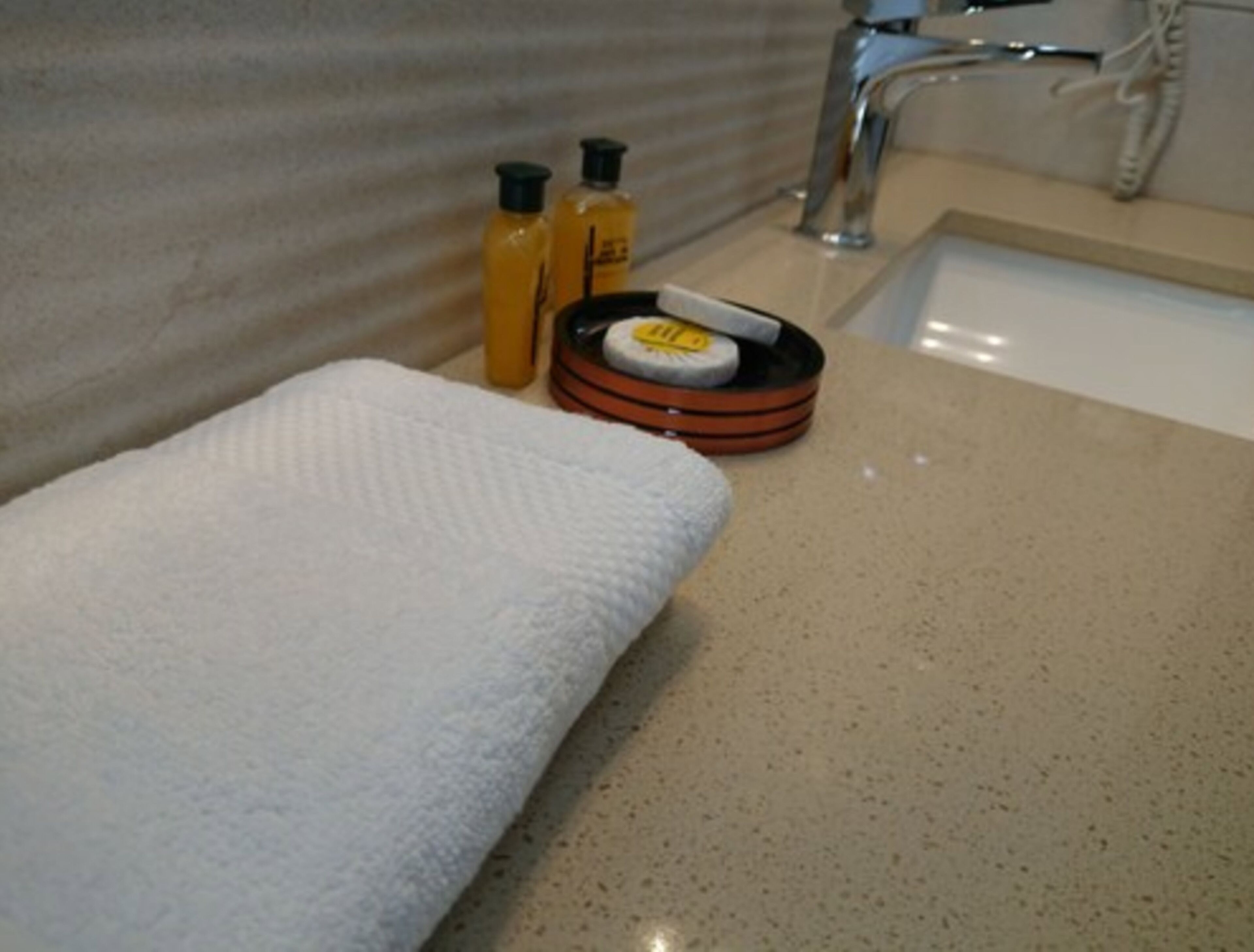 premium room, 1 king bed, non smoking | bathroom amenities | shower, rainfall showerhead, free toiletries, hair dryer