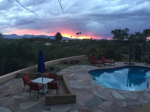Foothills Home on 1 Acre with Pool, Mountain and City Views 5 min from La Paloma