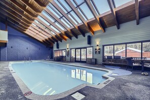 Indoor pool, a heated pool