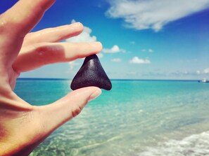 Ubicación cercana a la playa, tumbonas y toallas de playa