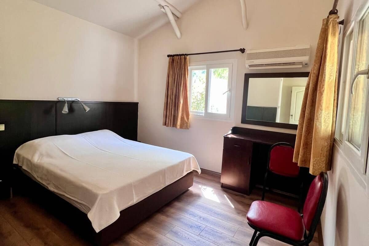 Romantic Double Room, Patio, Bay View | Egyptian cotton sheets, premium bedding, down duvets