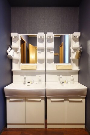 Free toiletries, hair dryer