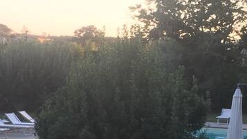 Blick von der Unterkunft