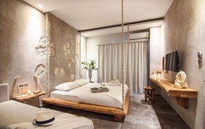 Desk, soundproofing, iron/ironing board, free cribs/infant beds - Olea House Thassos (Thasos)