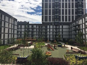 Departamento (ul.Grochowska 207) | Vista al jardín