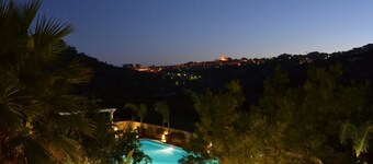 Large villa with solar htd pool,tennis court,jacuzzi hot tub,playground for kids