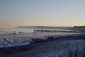 Vlak bij het strand