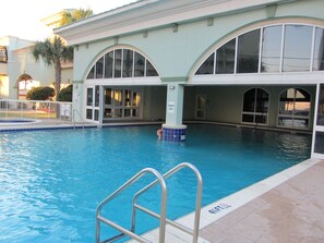 Indoor pool, outdoor pool