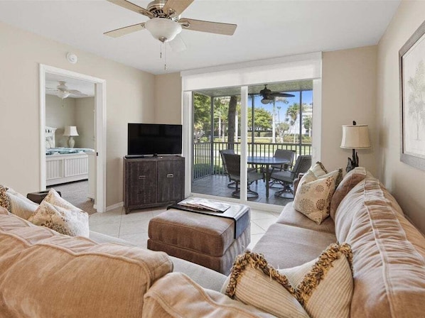 TV - 3BR Marco Island condo with pool, WiFi, and full kitchen (Marco Island)