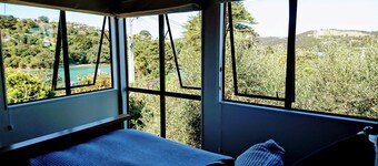 Shelly Beach Studio sea views over Putiki Bay