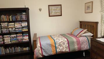 4 bedrooms, iron/ironing board, travel cot, bed sheets