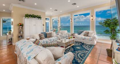 Eden Beach! Ocean-to-River Fla Beach House. ON THE BEACH! Dock, hot tub, & more