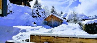 CHALET *** COMFORT hyggelig, utsikt, privat hage på 400 m2 SOUTH