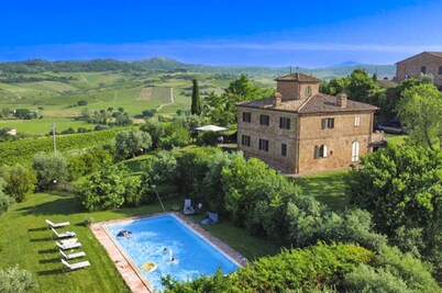 Typical villa with private pool in a panoramic position in southern Tuscany, a few kilometres from t