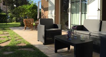 VILLA BROWN - GREEN & SEA, sleeps 6 - Including place on the beach