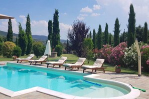 Pool - Luxury villa with private pool and large garden on the outskirts of Castiglion Fiorentino, reachable (Castiglion Fiorentino)