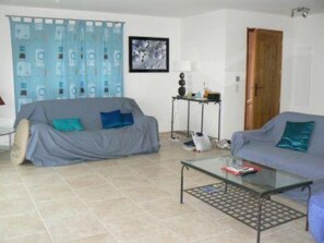 Televisión, reproductor de DVD, tenis de mesa y libros 