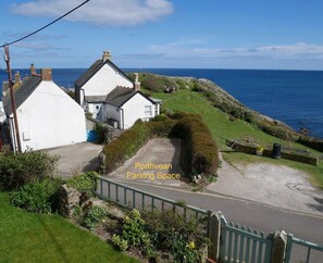 Property grounds - Superb sea views, private off-road parking, fenced garden; spacious, light, airy (Coverack)