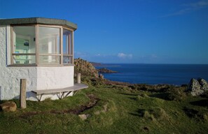 Exterior - Superb sea views, private off-road parking, fenced garden; spacious, light, airy (Coverack)