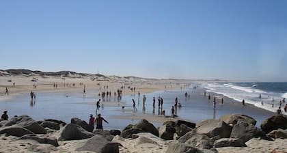Vacaciones entre las dunas, la playa, el bosque de pinos y el río. 100 metros de la playa - Wifi gratuito