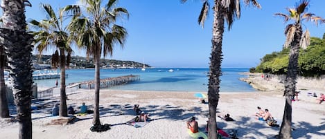 Vlak bij het strand