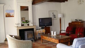 TV, fireplace, video games, DVD player - 16th Century Farmhouse In rural france surrounded by bordeaux vineyards (margueron)