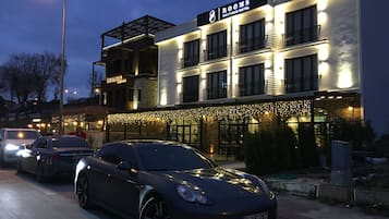 Front of property – evening/night