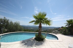 A heated pool