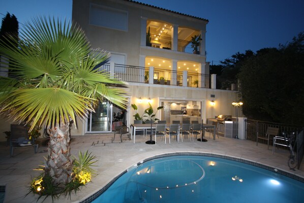 A heated pool