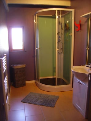 Shower, hair dryer - chalet between the mountains and the lakes (montboudif)