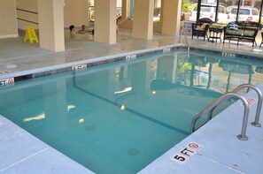 Indoor pool, a heated pool
