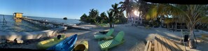 On the beach, sun-loungers, beach towels - Ocean Front, Pool, Bar & Grill, Tour Center, Includes First Night Dinner (San Pedro)