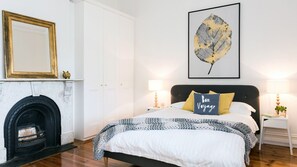 2 bedrooms, desk, iron/ironing board, travel cot