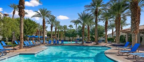 Et oppvarmet basseng