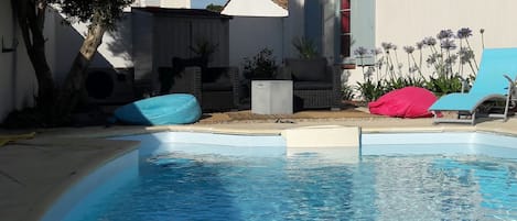 A heated pool
