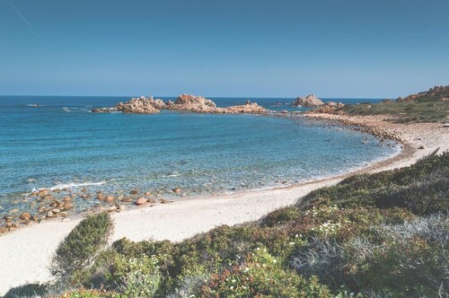 Residence Calarossa, Sardinia, house with beautiful panoramic terrace, sea 300mt