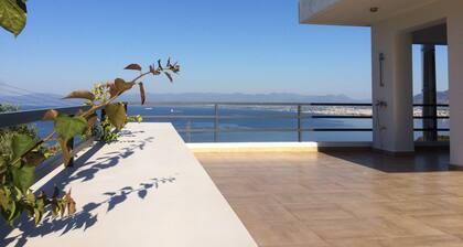 Luxury villa with private heated pool and stunning sea views.