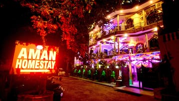 Front of property – evening/night