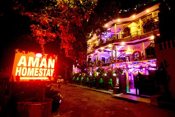Front of property - evening/night - Aman Homestay a Boutique Hotel (Agra)