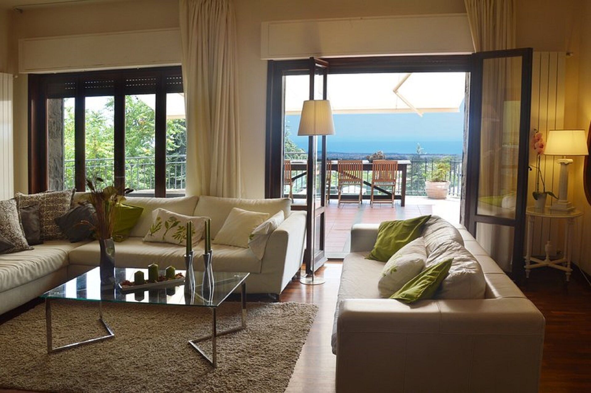 TV connectée, cheminée, lecteur de DVD, livres