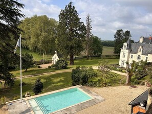 Piscine extérieure, piscine chauffée