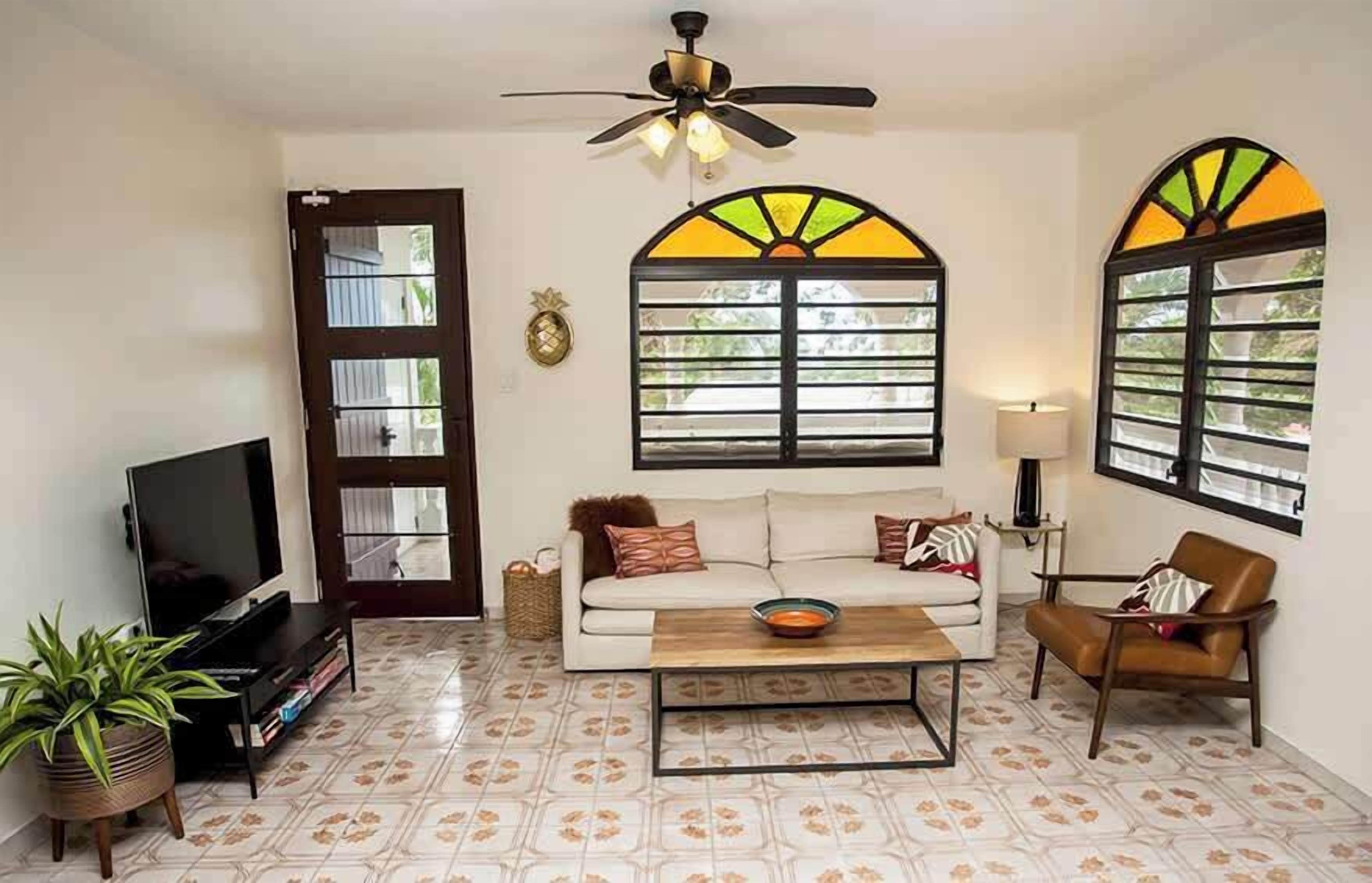 Smart TV, DVD player, books, video library