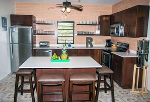 Fridge, microwave, oven, stovetop - R Casa Unit 3 At Steps Beach (Rincon)