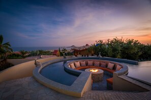 A heated pool