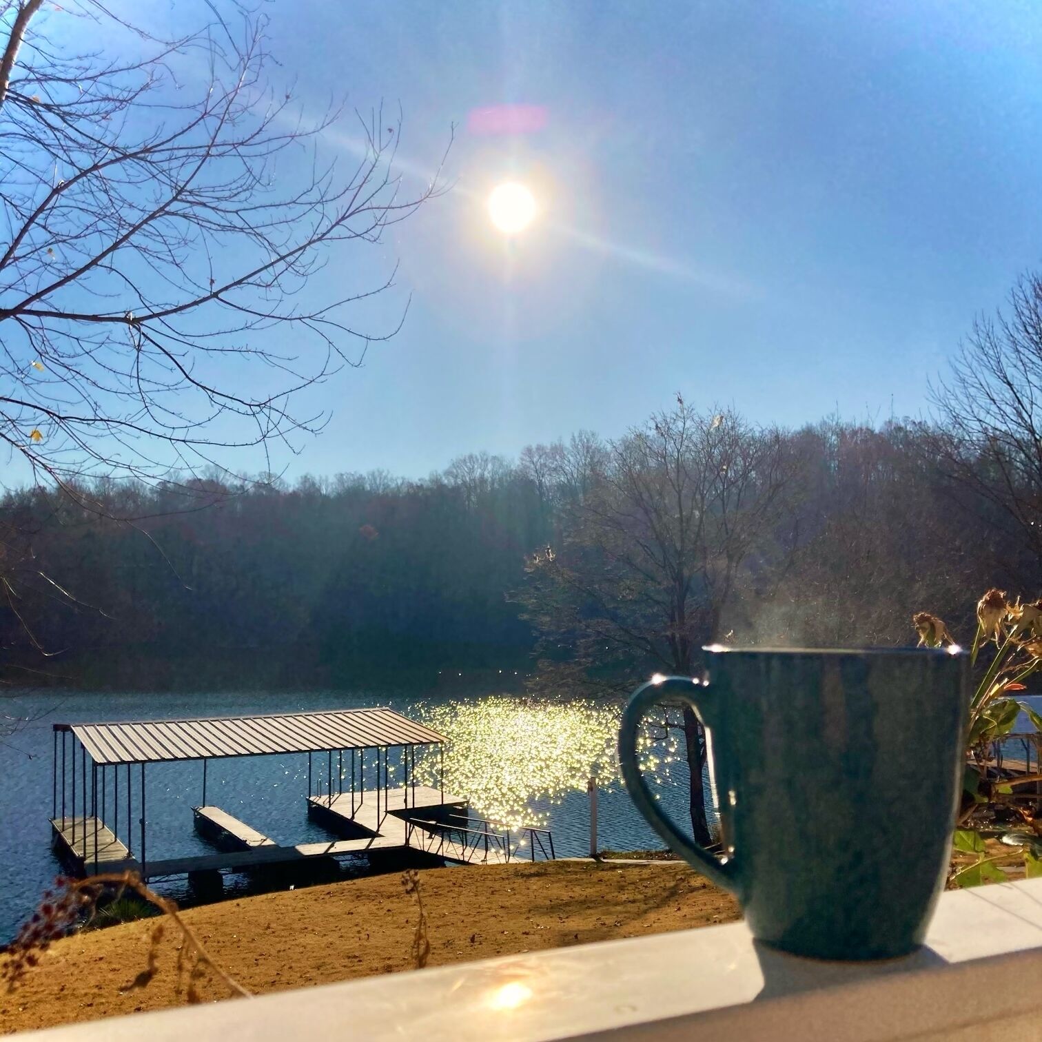 Cool morning and warm coffee!