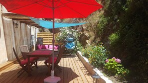 Terrace/patio - rental of character in the heart of a typical balanin village (Belgodère)