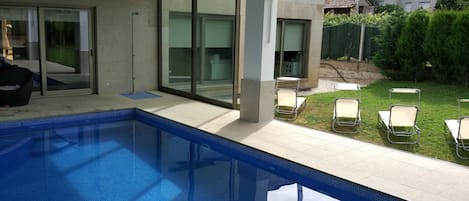 Indoor pool, a heated pool