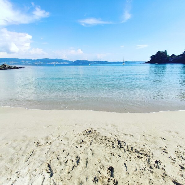 Beach nearby, sun-loungers