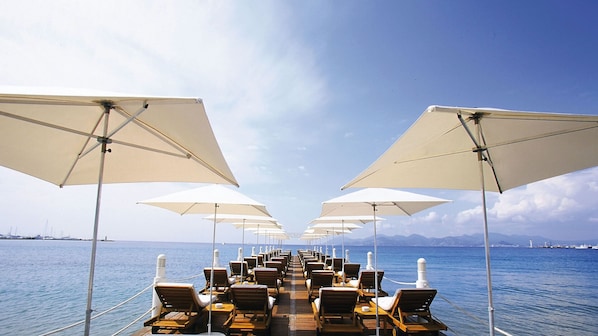 Outdoor banquet area